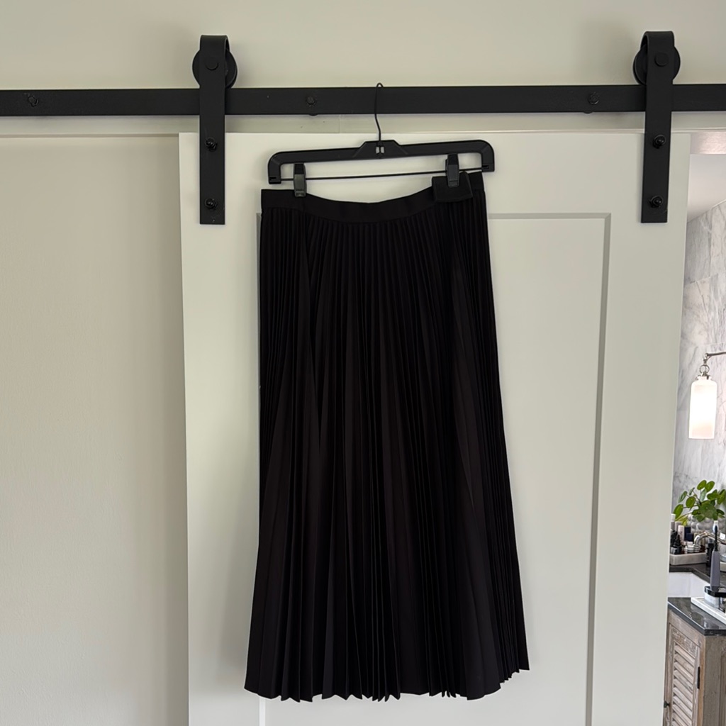 Elegant Black Pleated Skirt Never Worn- With Tags On